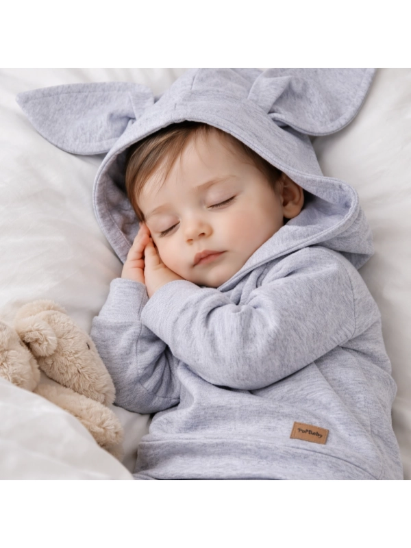 Szary set - dres króliczek - Basic